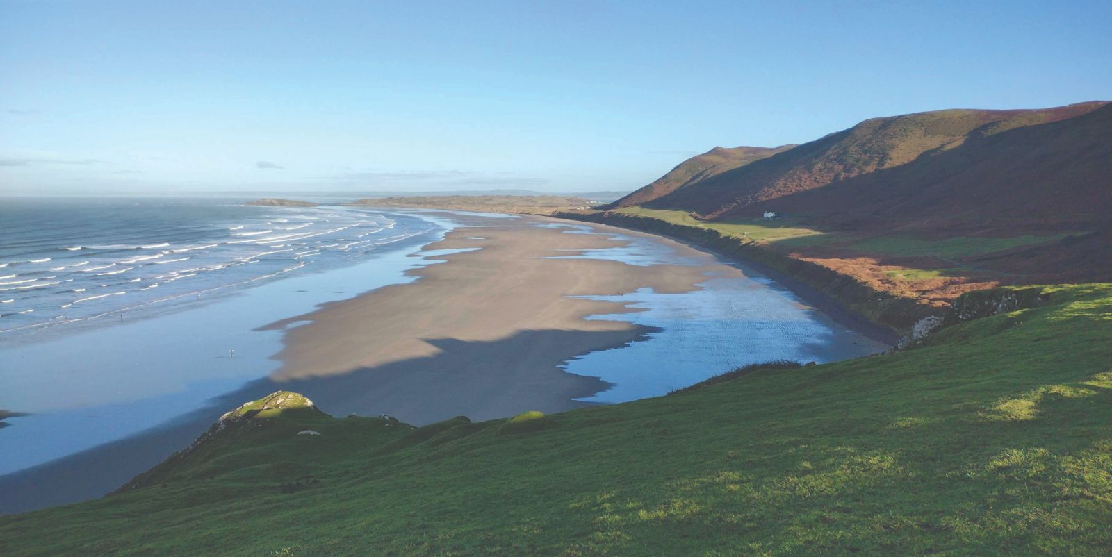 Rhossili Bay beach 